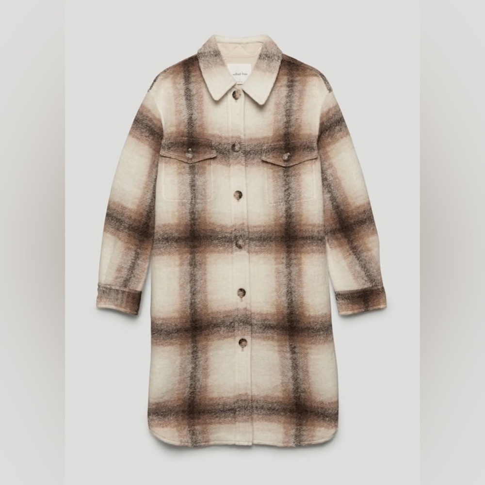 Aritzia Wilfred Free The Ganna Long Shirt Jacket